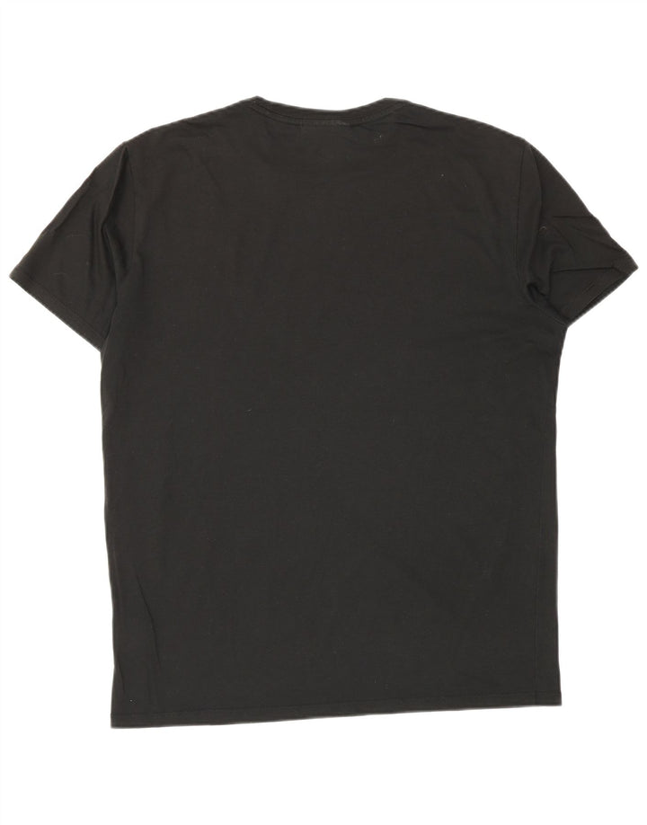 Camiseta masculina Lacoste Regular Fit tamanho 4 médio algodão preto