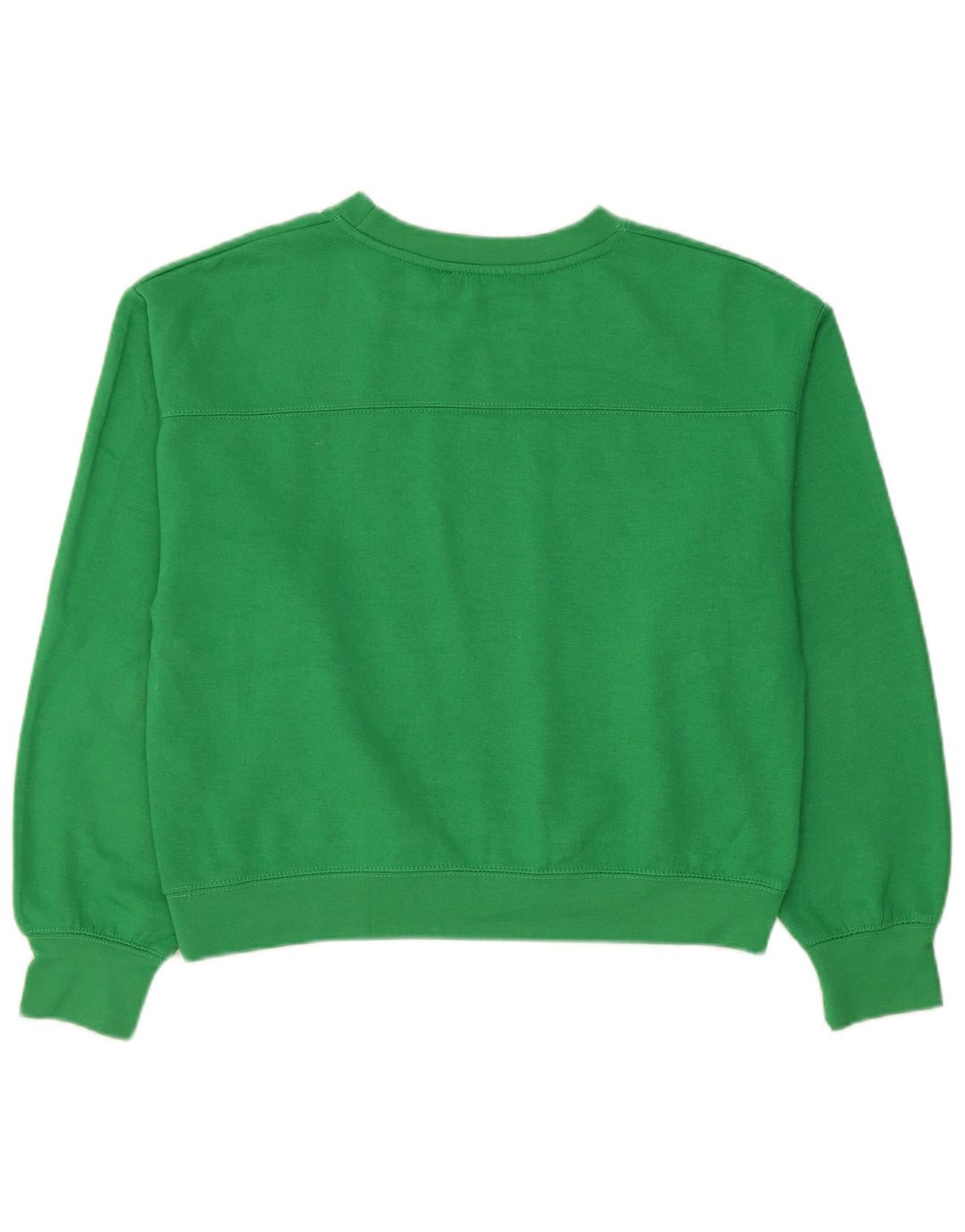 Zara moletom feminino jumper UK 14 poliéster verde médio