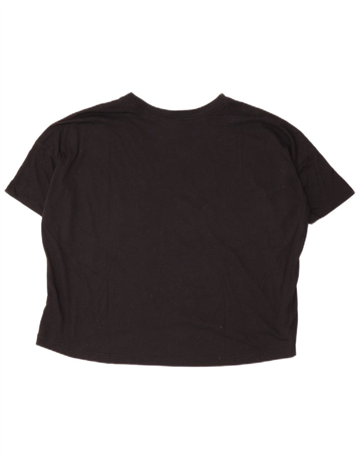 Camiseta Nike Feminina Crop Oversized Graphic Top UK 10 Pequena Poliéster Preta
