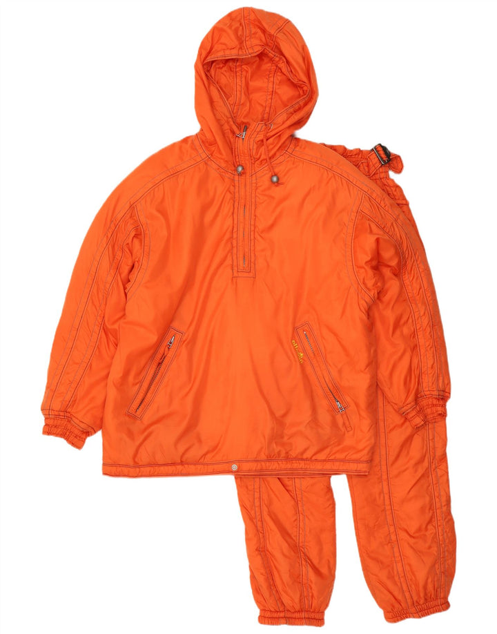 Ellesse Pulôver masculino com capuz completo agasalho UK 34 XS laranja inverno