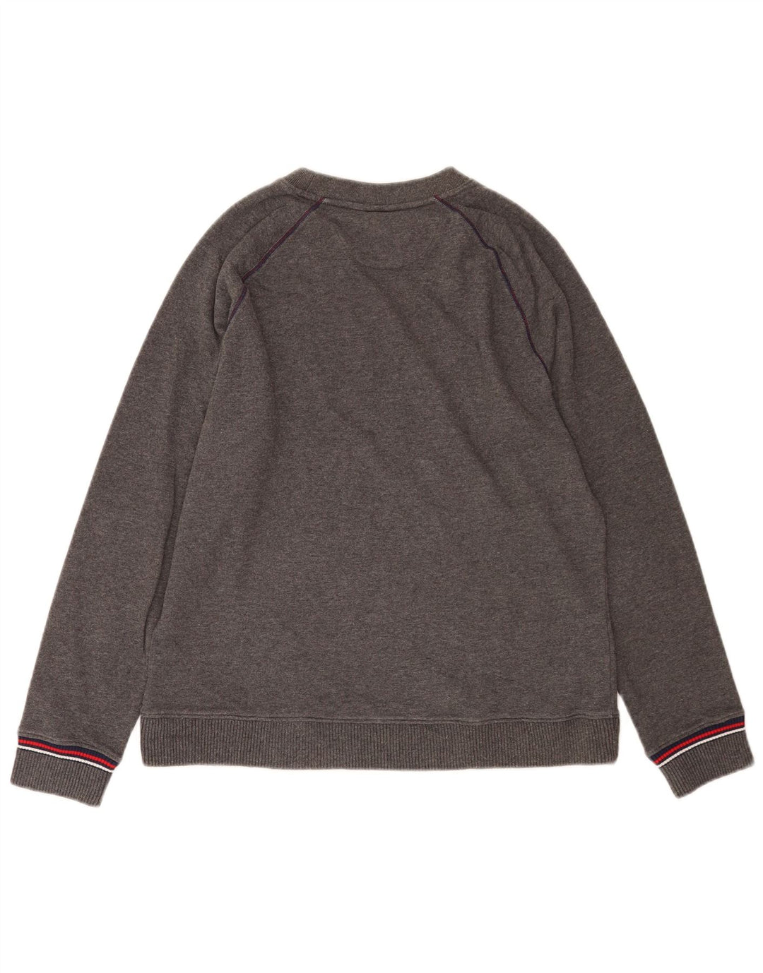 Fila Mens Graphic Moletom Jumper Médio Algodão Cinza
