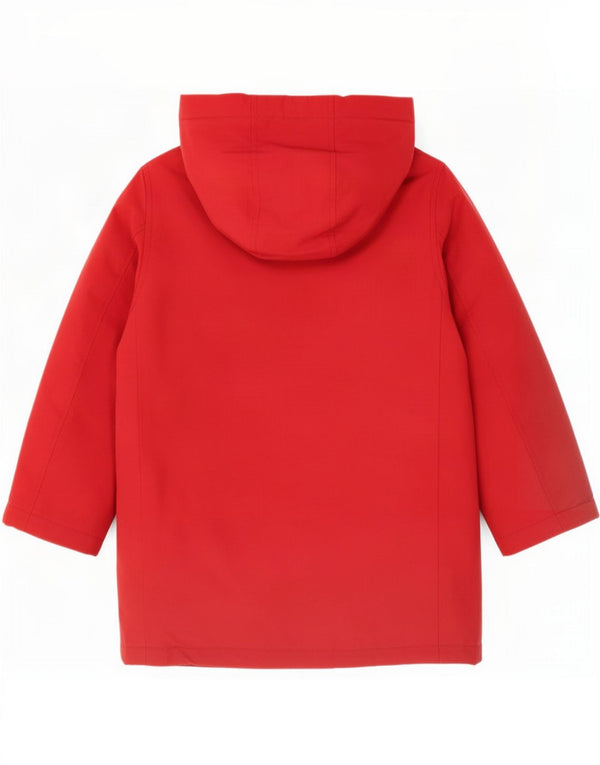 Casaco acolchoado com capuz para meninos Woolrich 5-6 anos algodão vermelho