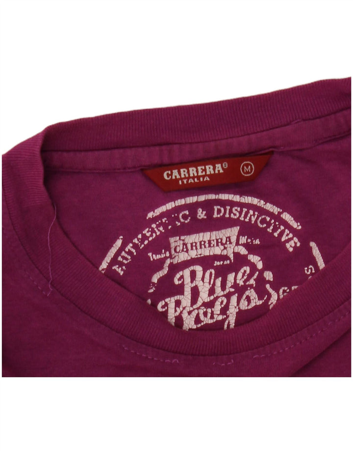Top gráfico masculino Carrera manga comprida médio roxo