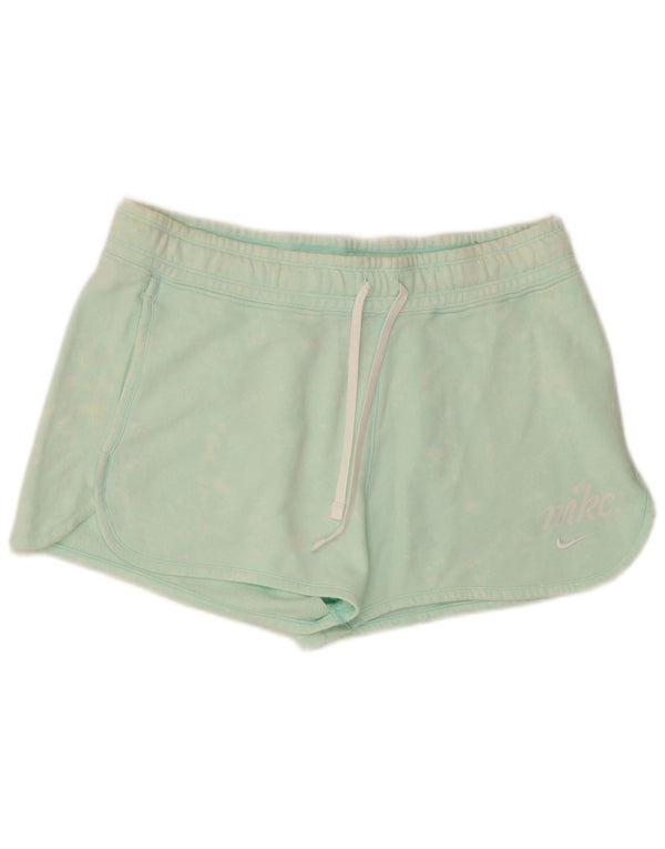 Shorts esportivos masculinos Nike grandes de algodão verde