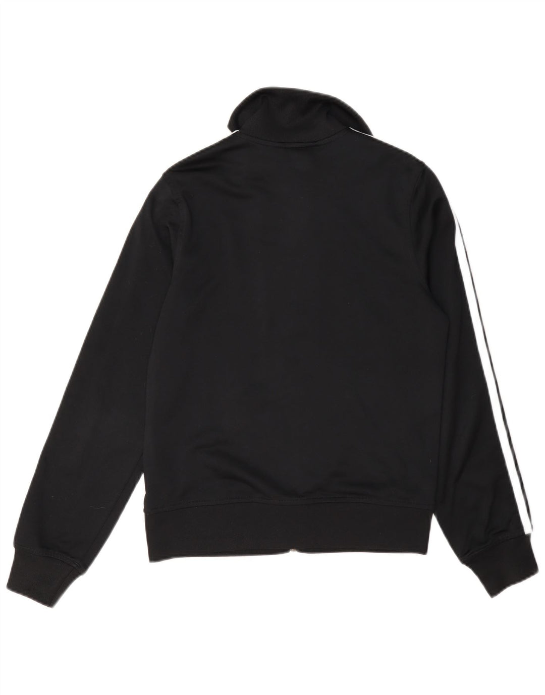 Adidas Womens Tracksuit Top Jacket UK 10 Pequeno Poliéster Preto