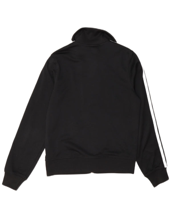 Adidas Womens Tracksuit Top Jacket UK 10 Pequeno Poliéster Preto