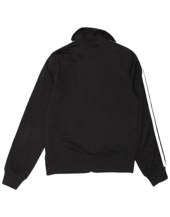 Adidas Womens Tracksuit Top Jacket UK 10 Pequeno Poliéster Preto