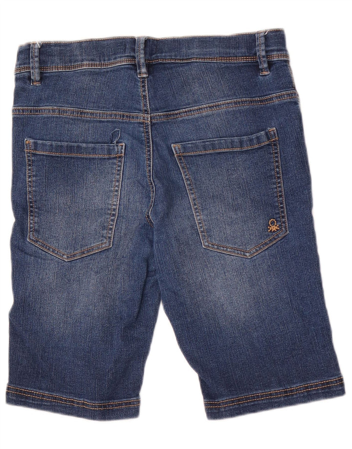 Benetton Boys Shorts Jeans 15-16 Anos 2XL W30 Azul