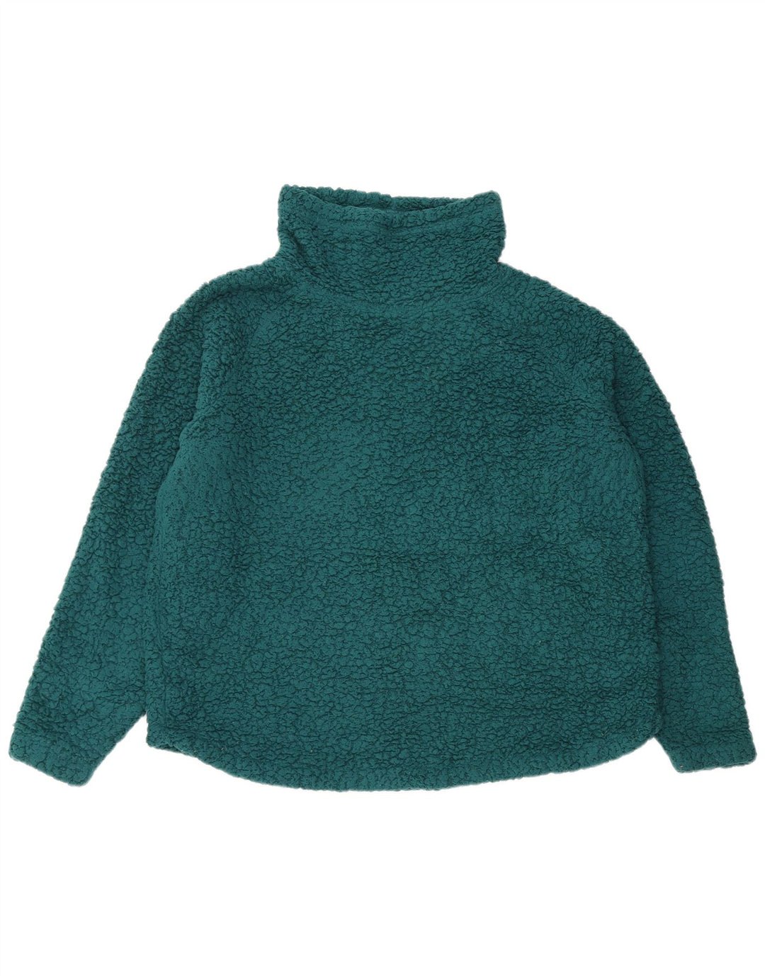EDDIE BAUER Suéter de lã superdimensionado feminino Reino Unido 16 grande poliéster verde
