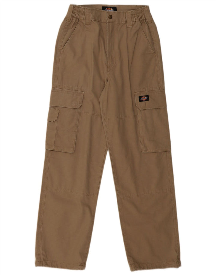 Calças cargo retas masculinas Dickies W26 L27 algodão bege
