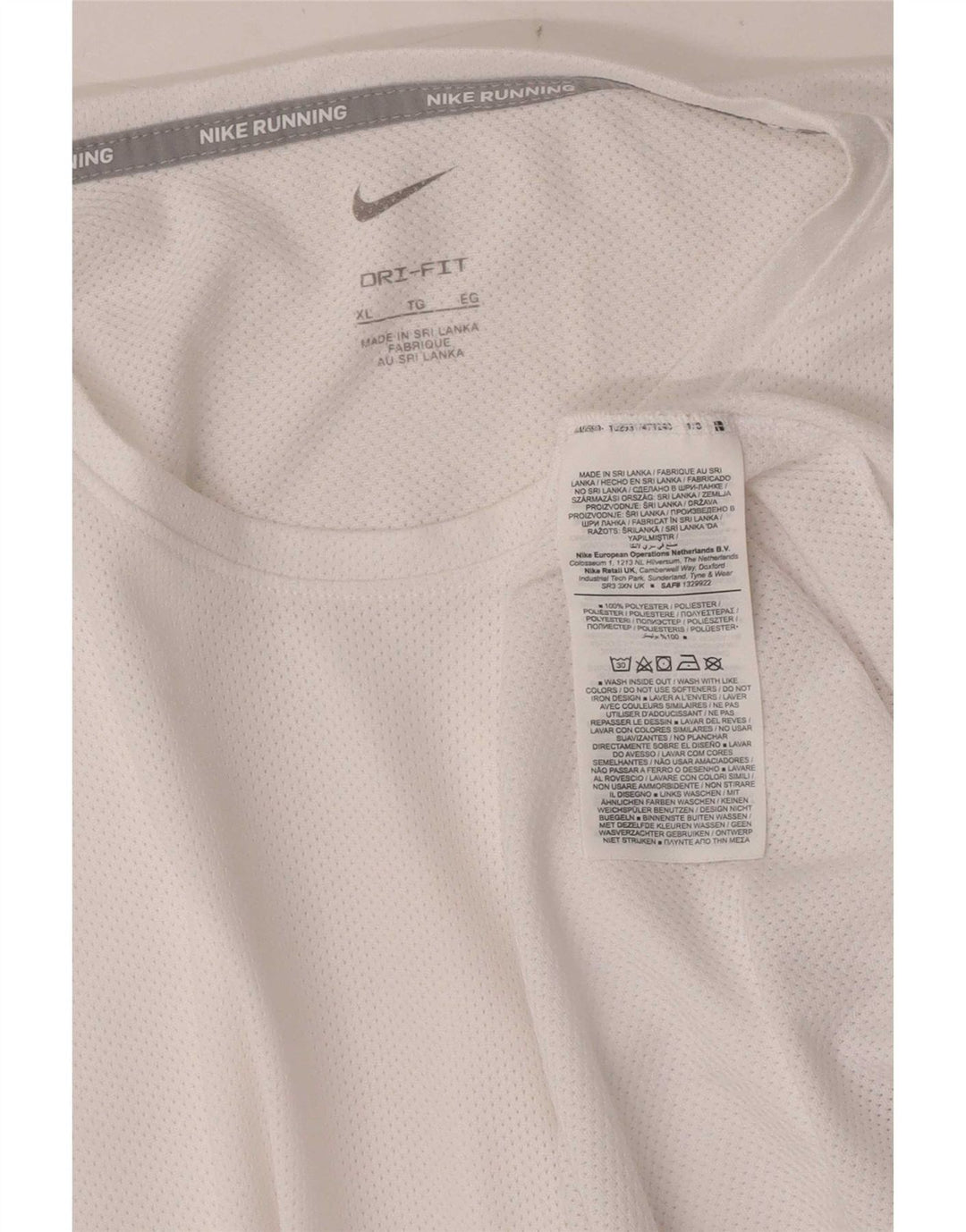 Camiseta Nike Masculina Dri Fit Top XL Branco Poliéster