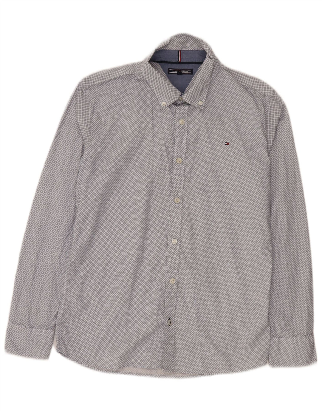 Camisa masculina Tommy Hilfiger 13-14 anos algodão xadrez azul