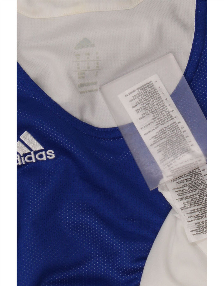 Adidas Mens Climacool Vest Top Médio Azul Poliéster