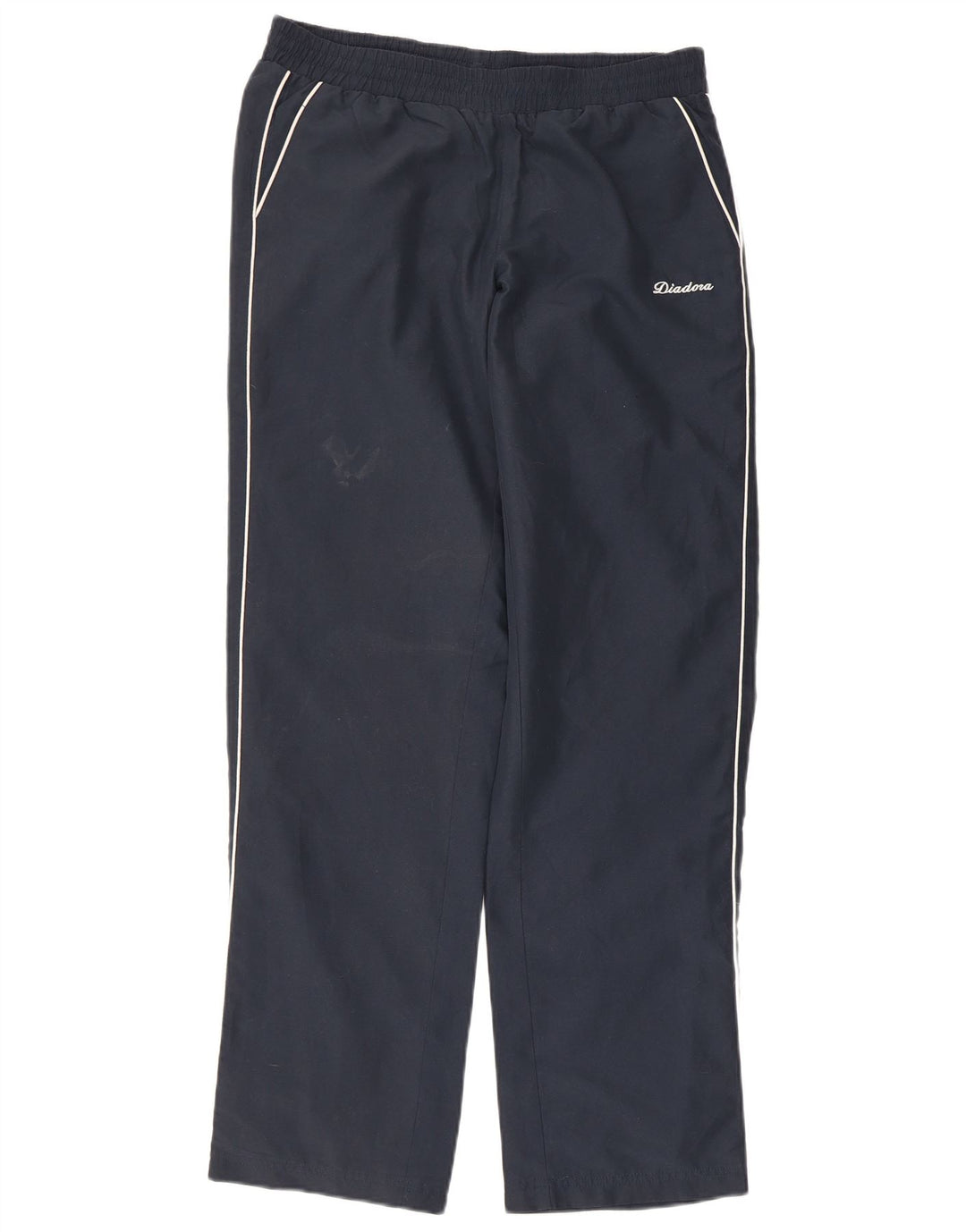 Calça de treino masculina Diadora pequena azul marinho poliéster