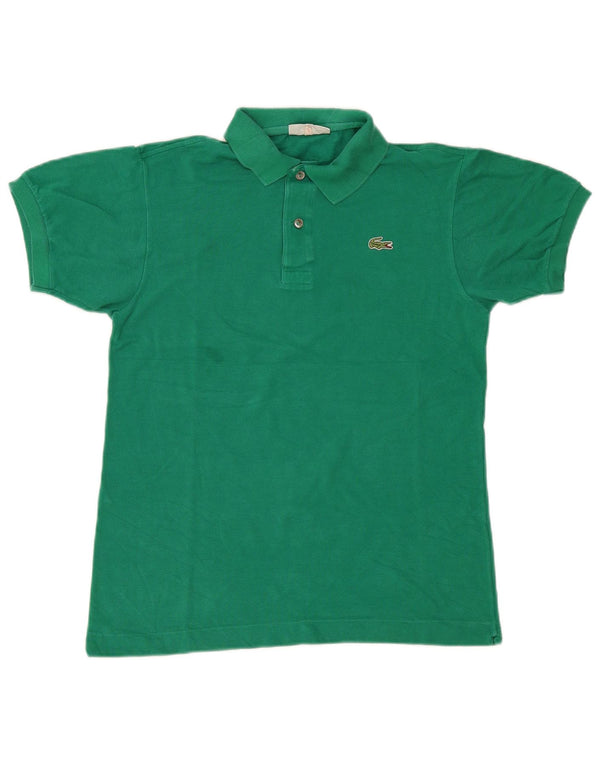 Camisa polo masculina Lacoste tamanho 3 pequeno algodão verde