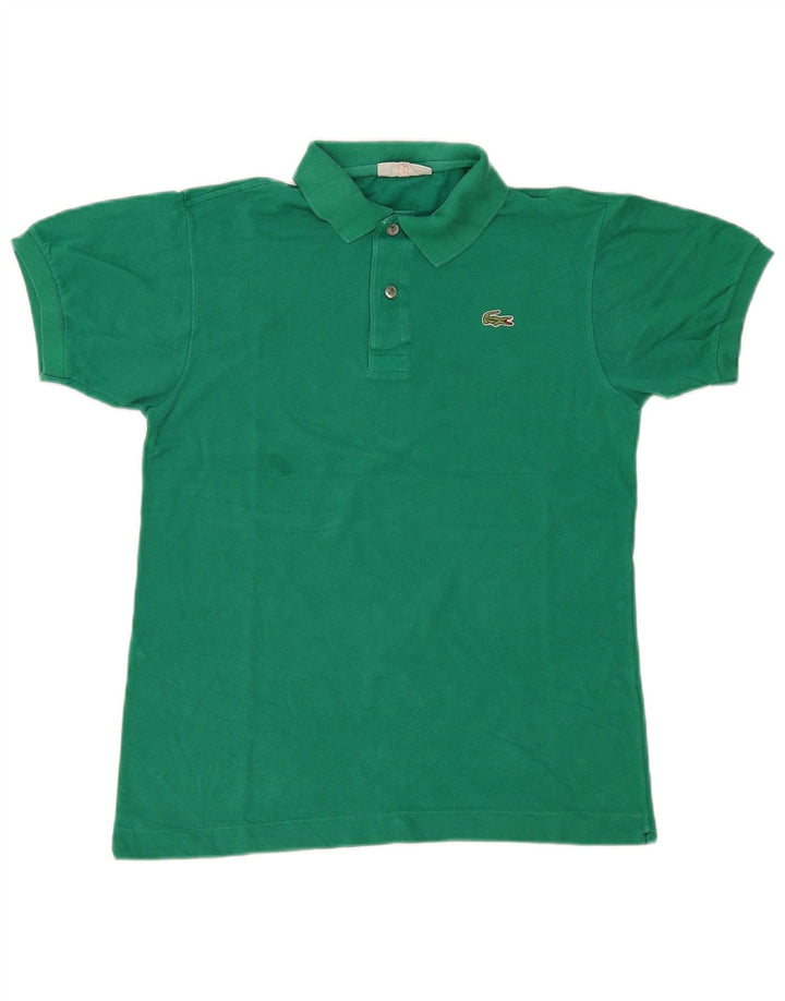 Camisa polo masculina Lacoste tamanho 3 pequeno algodão verde