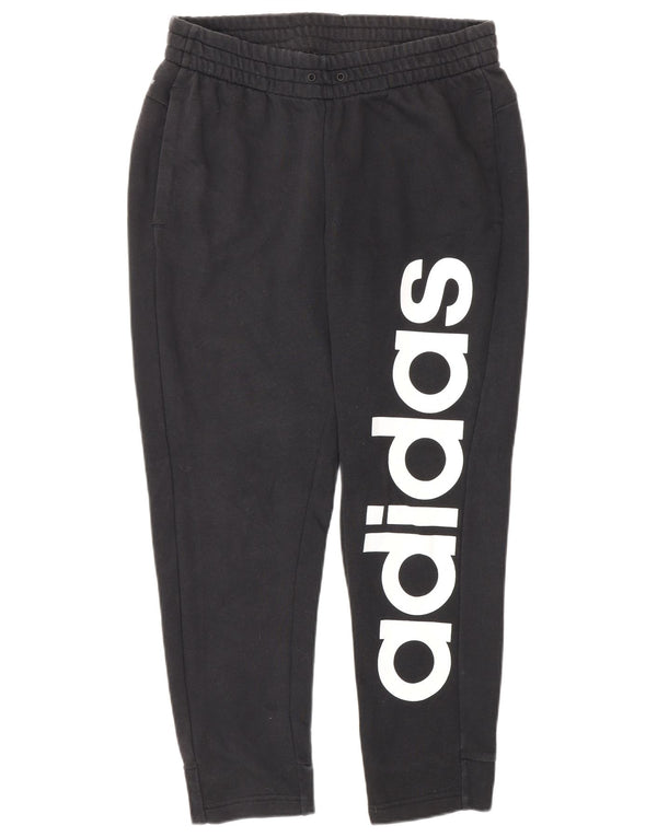 Adidas Womens Climalite Graphic Calças de treino Reino Unido 12 Médio Preto