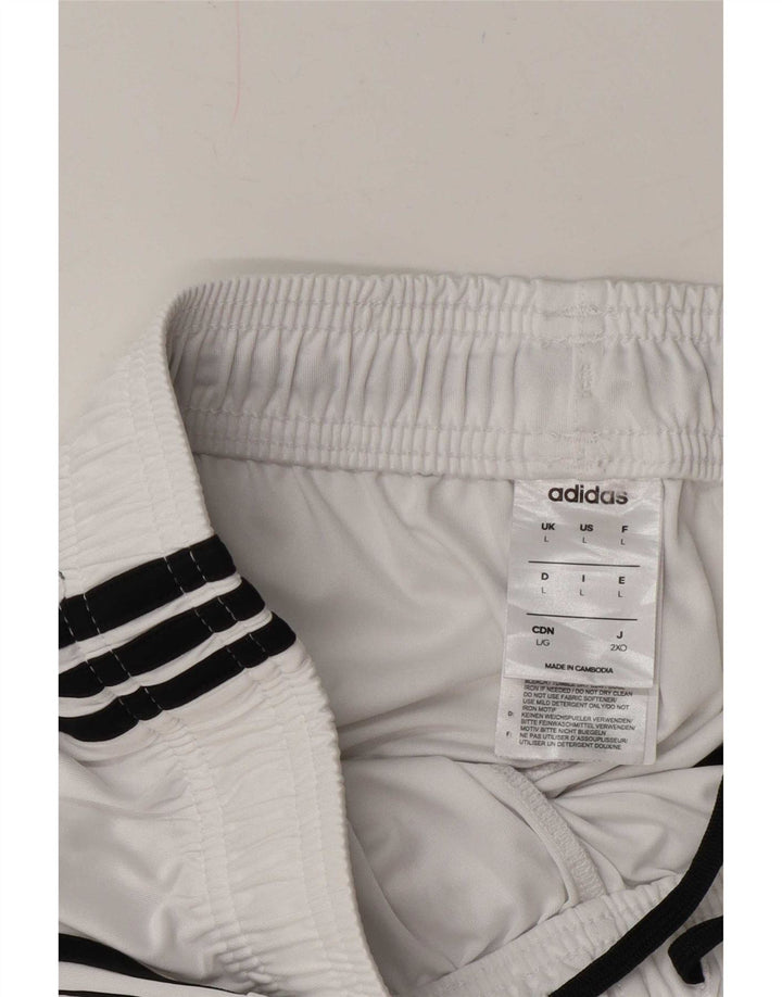 Adidas Mens Climalite Sport Shorts Grande Poliéster Branco