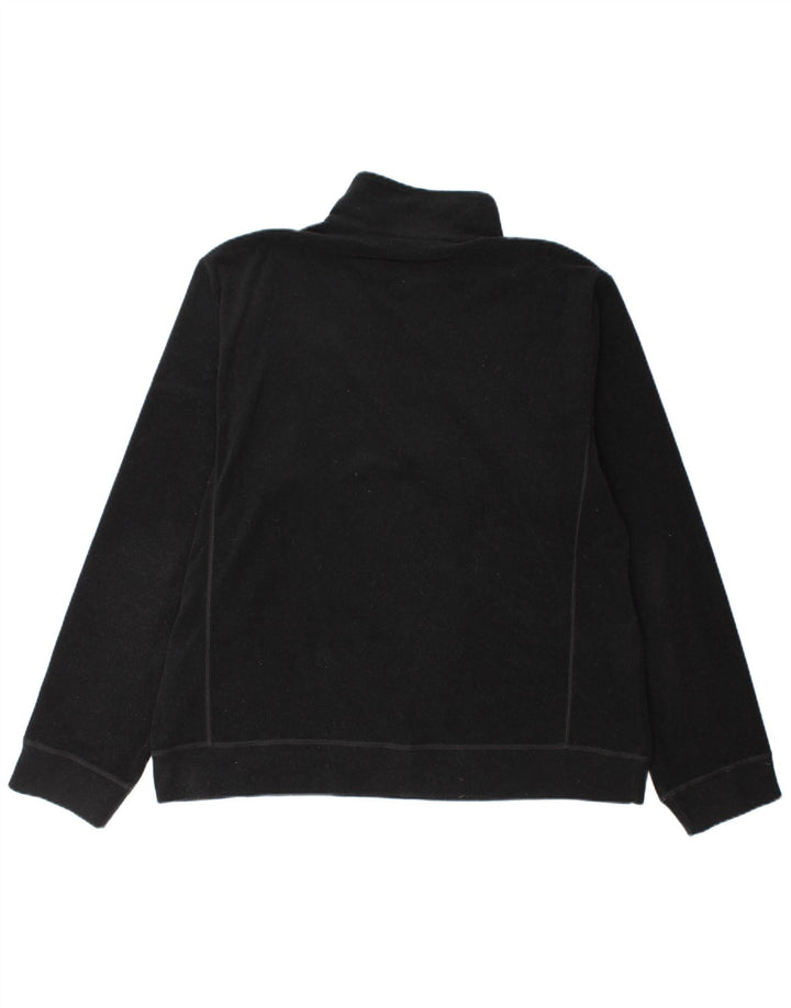 Sergio Tacchini Suéter masculino de lã com zíper e gola XL preto poliéster