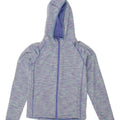 MOUNTAIN WAREHOUSE Girls Zip Hoodie Sweater 9-10 Years Blue Flecked Vintage Mountain Warehouse and Second-Hand Mountain Warehouse from Messina Hembry 