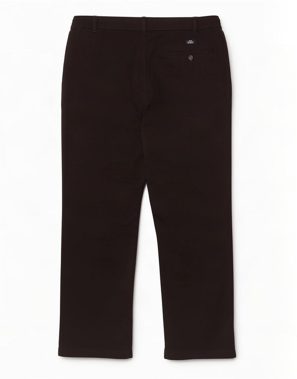 Calça chino reta masculina Marks & Spencer Blue Harbor W38 L29 preta