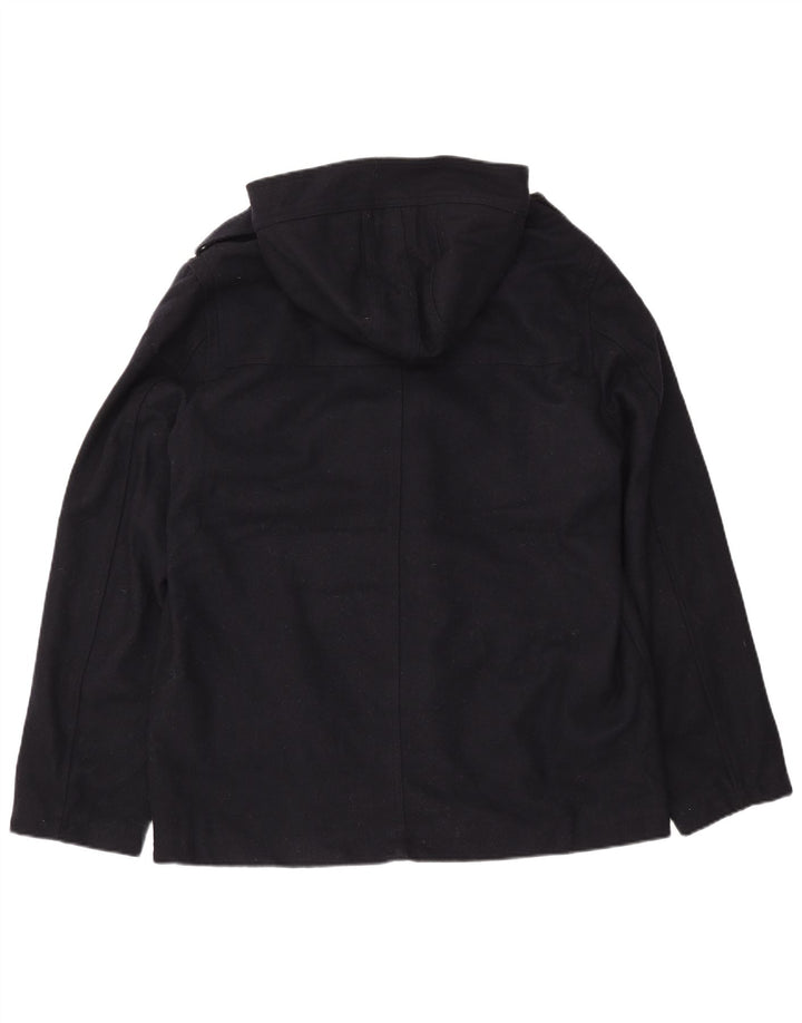 Jaqueta militar masculina com capuz CEDARWOOD STATE Reino Unido 40 grande azul marinho