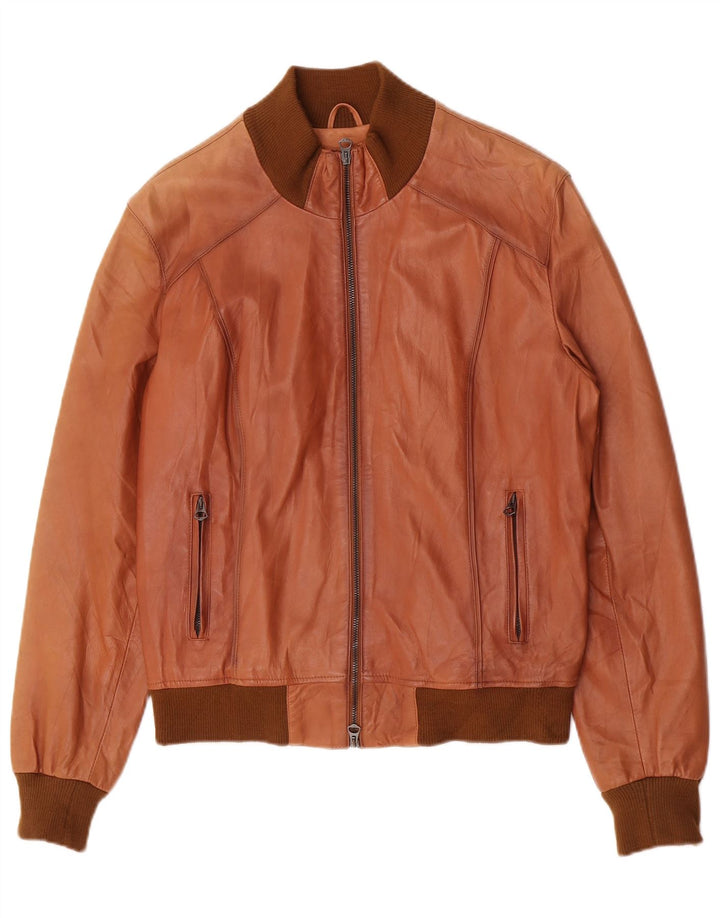 Jaqueta masculina de couro bomber Vimapel IT 50 grande couro marrom