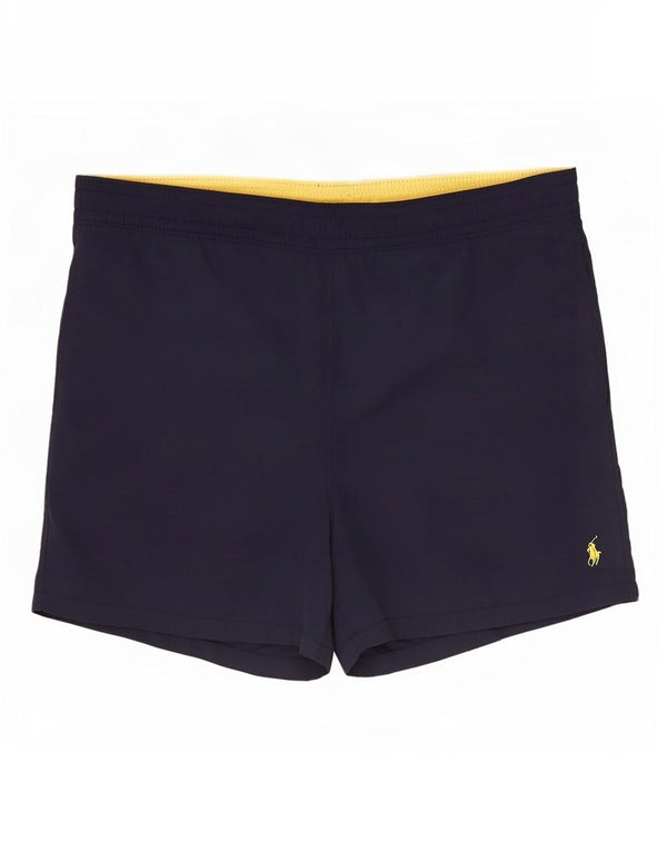 Polo Ralph Lauren Shorts de natação masculino médio azul marinho nylon