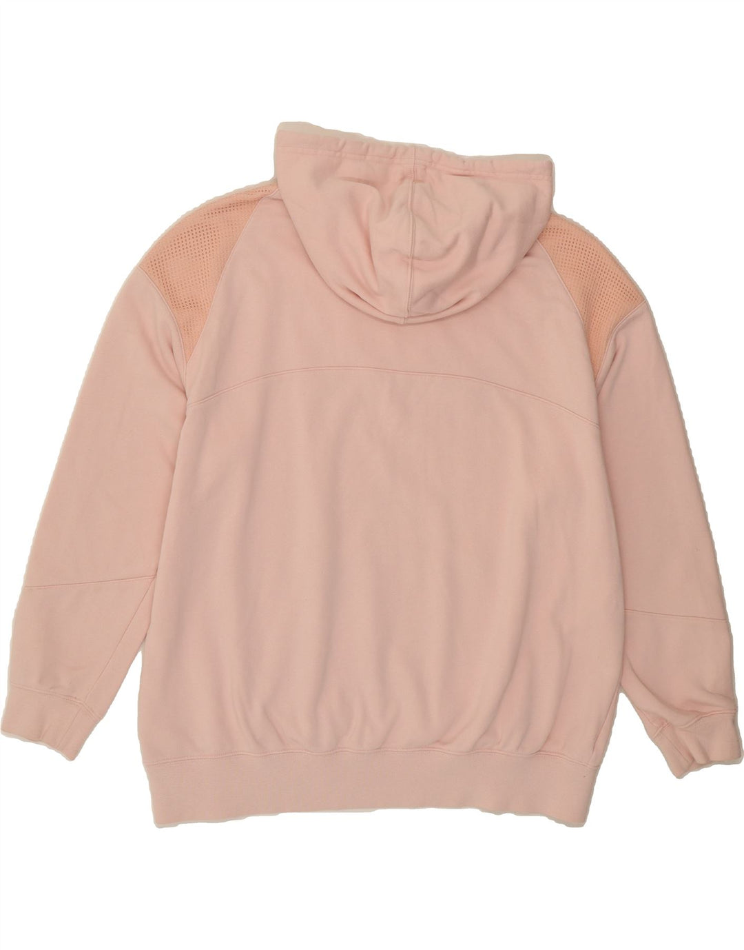 NIKE Womens Oversized Graphic Hoodie Jumper UK 14 Medium Pink Cotton Vintage Nike and Second-Hand Nike from Messina Hembry 