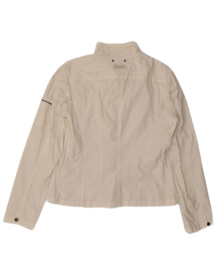 Jaqueta utilitária feminina Marlboro Classics EU 44 XL algodão branco