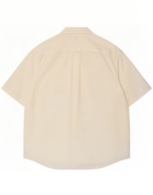 Columbia Camisa masculina de manga curta grande algodão branco