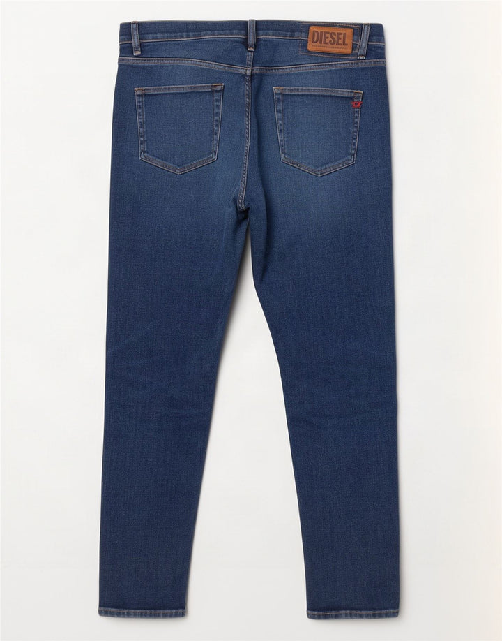 Diesel Mens Slim Jeans W34 L32 Azul Algodão