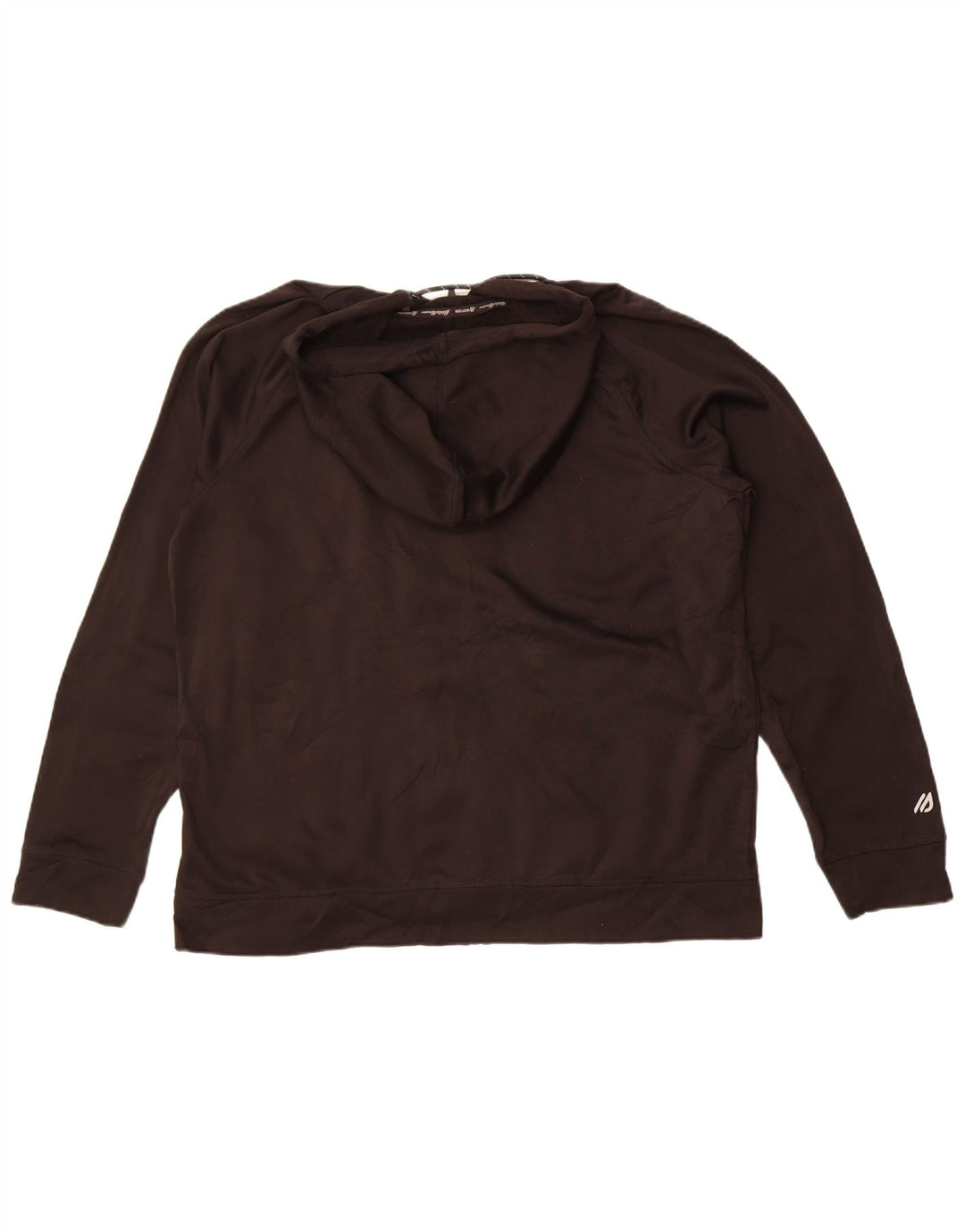 Eddie Bauer Suéter masculino com capuz e zíper XL poliéster preto