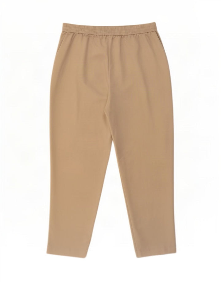 Calça cortada feminina Zara XL W34 L26 poliéster bege