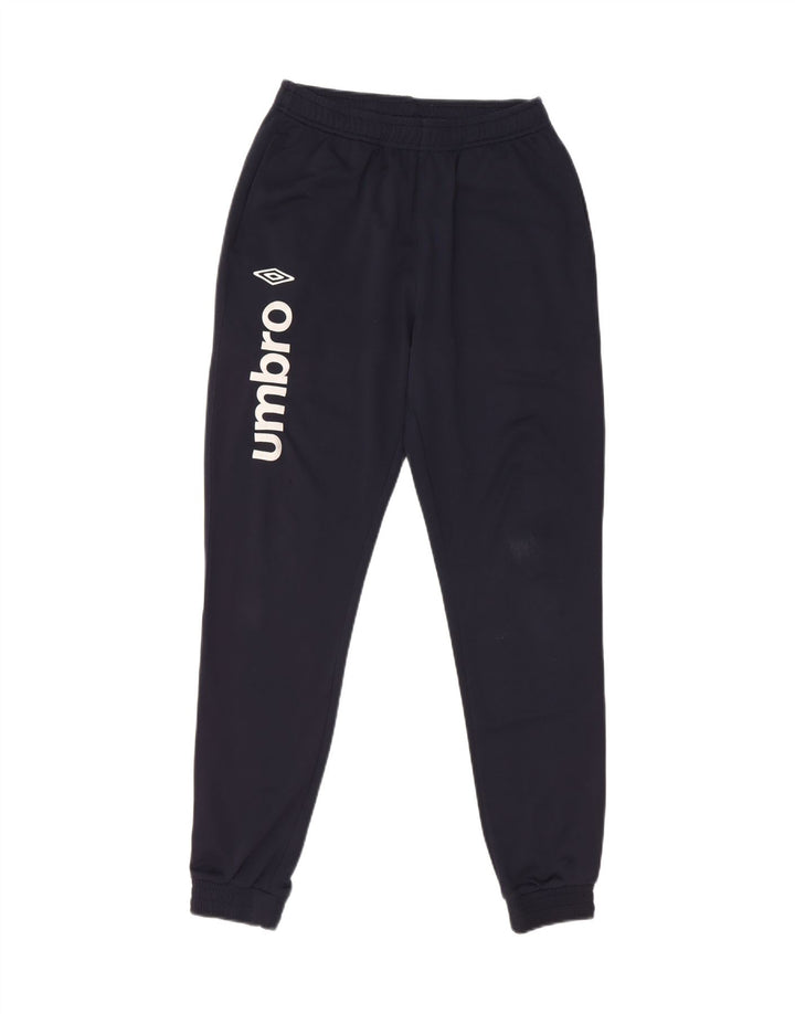 Umbro Mens Graphic Tracksuit Calça Joggers Pequeno Poliéster Azul Marinho