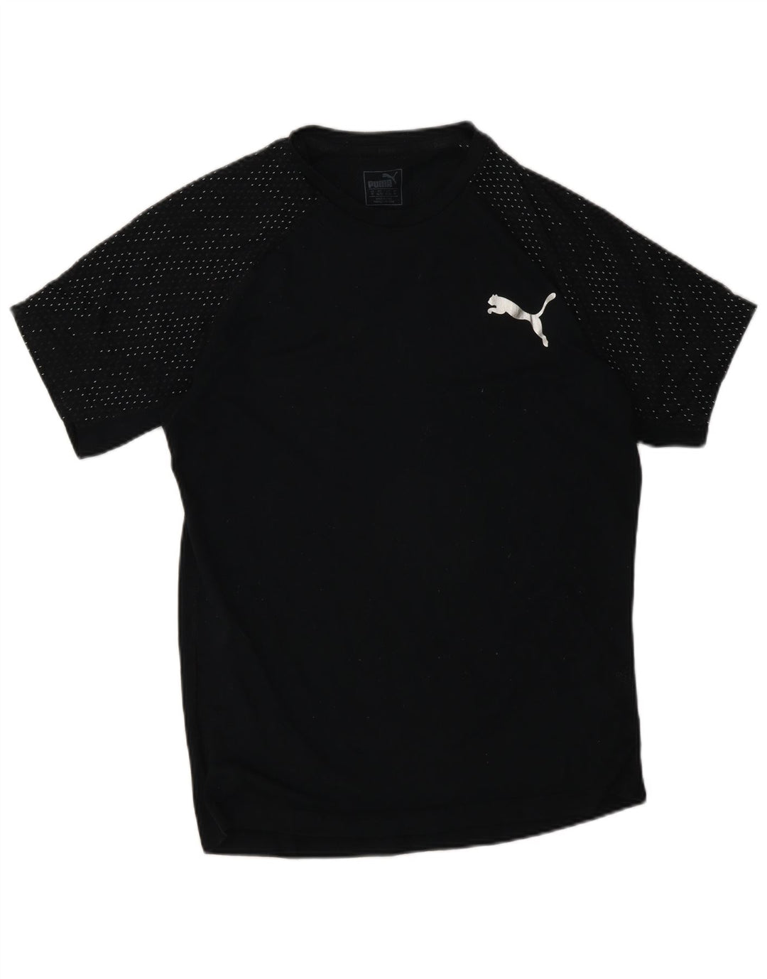 Puma Camiseta Masculina Top Médio Poliéster Preto