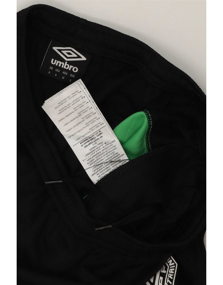 Umbro Mens Ireland Sport Shorts Pequeno Poliéster Colorblock Preto