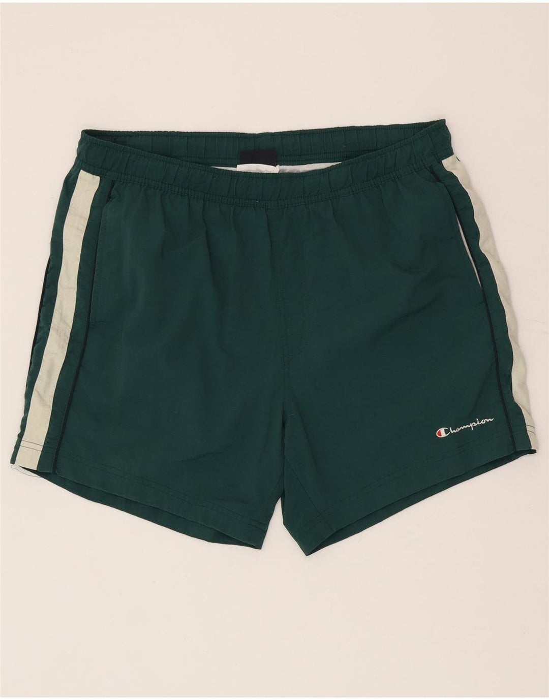Shorts de natação masculino Champion XL verde colorblock poliamida