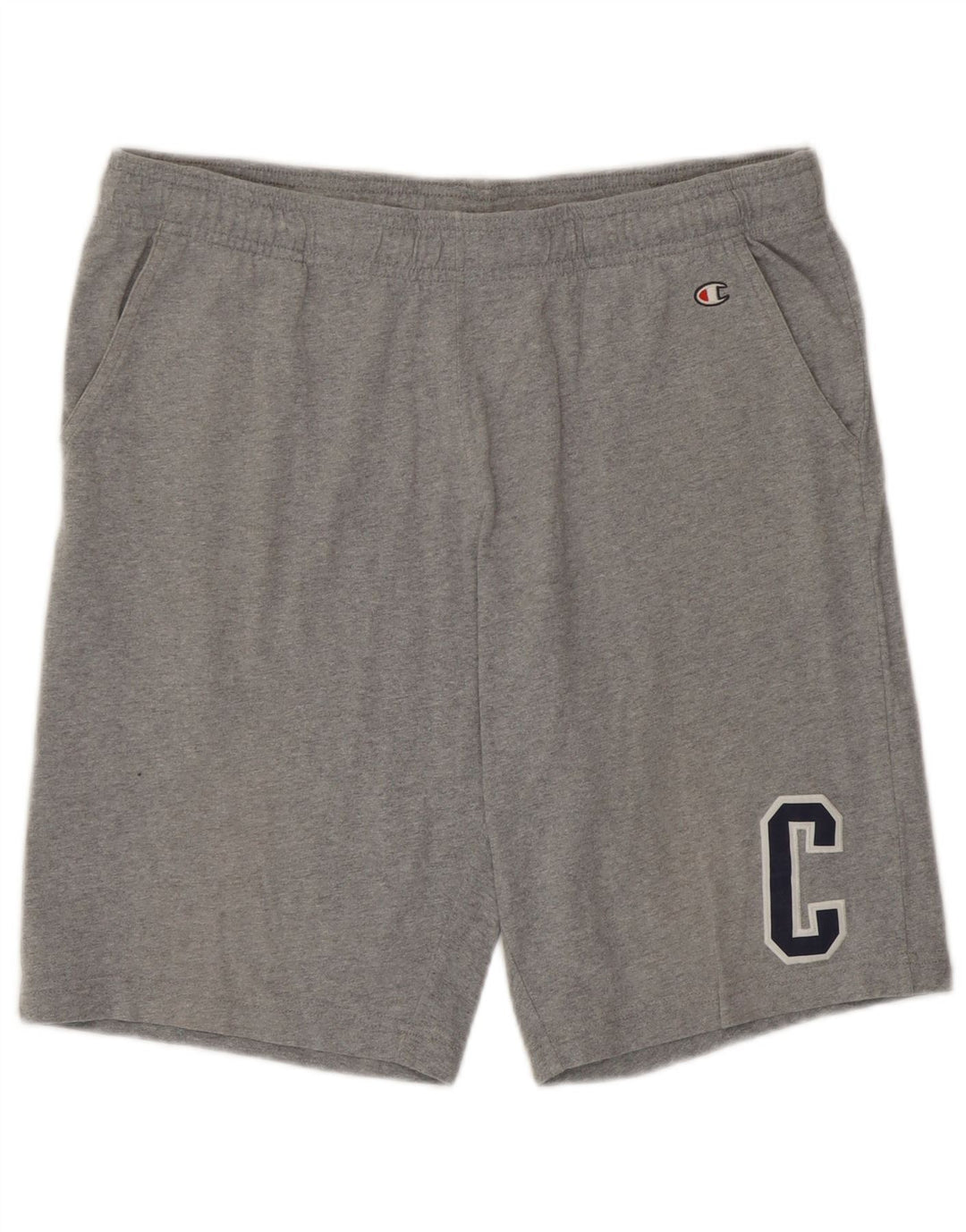 Shorts esportivos gráficos masculinos Champion grandes cinza