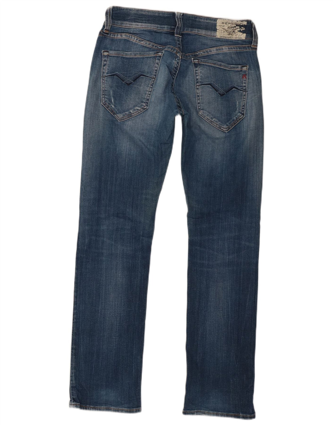 Replay Jeans Slim Feminino W27 L30 Azul Algodão