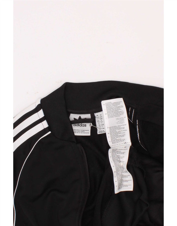 Casaco de treino feminino Adidas 5-6 anos preto poliéster