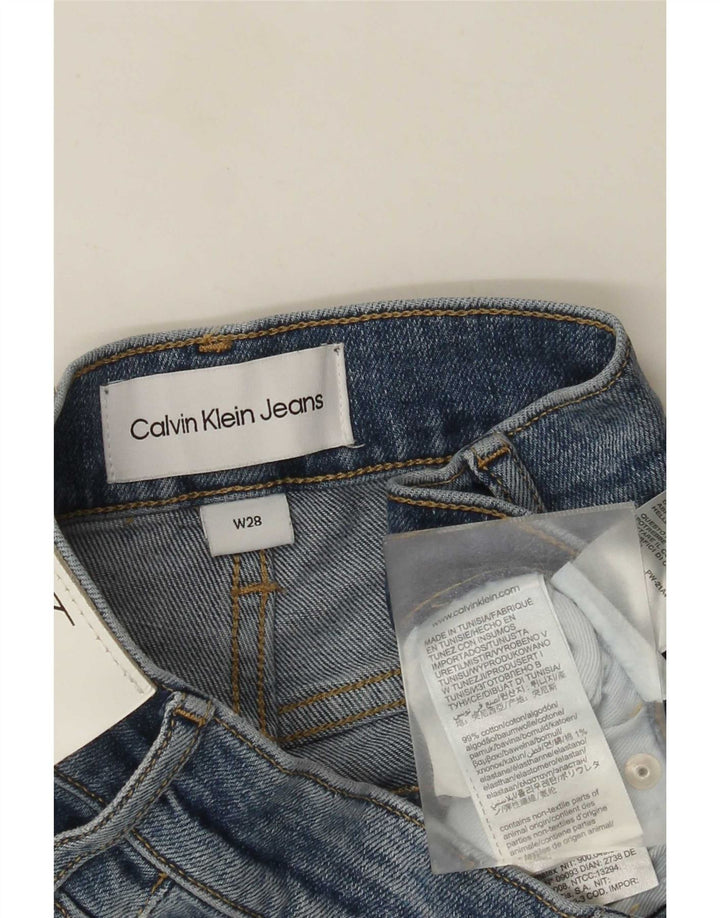 Shorts jeans masculino Calvin Klein W28 pequeno azul algodão