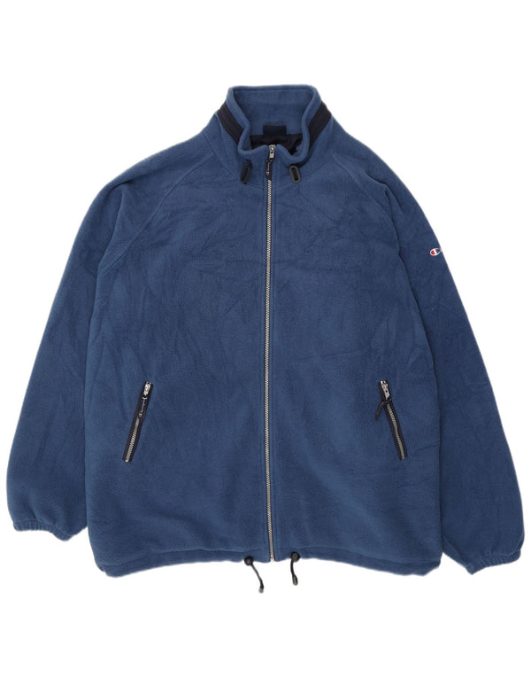Jaqueta masculina de lã Champion UK 44 2XL poliéster azul