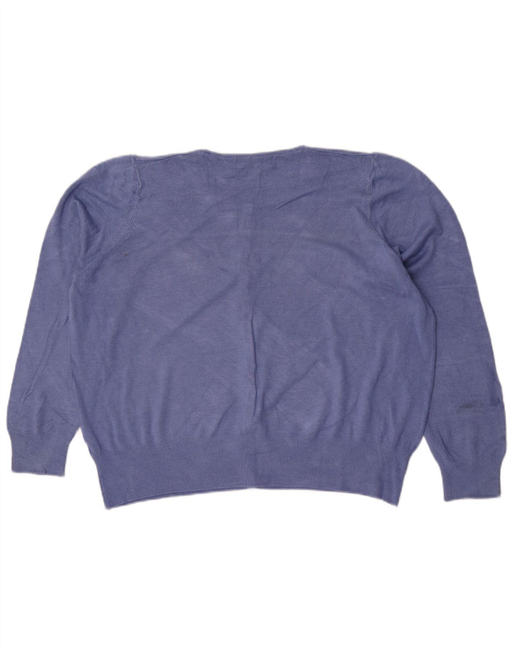 Suéter cardigã feminino Marks & Spencer UK 18 XL azul