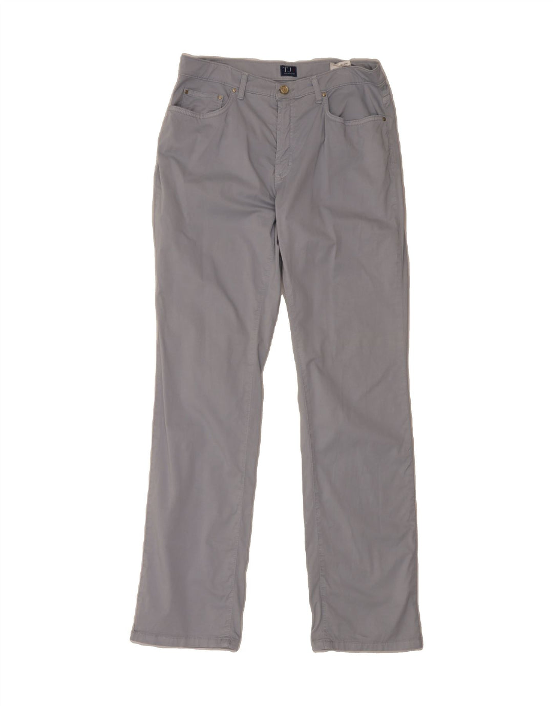TRUSSARDI Mens Straight Casual Trousers W32 L33  Blue Cotton Vintage Trussardi and Second-Hand Trussardi from Messina Hembry 