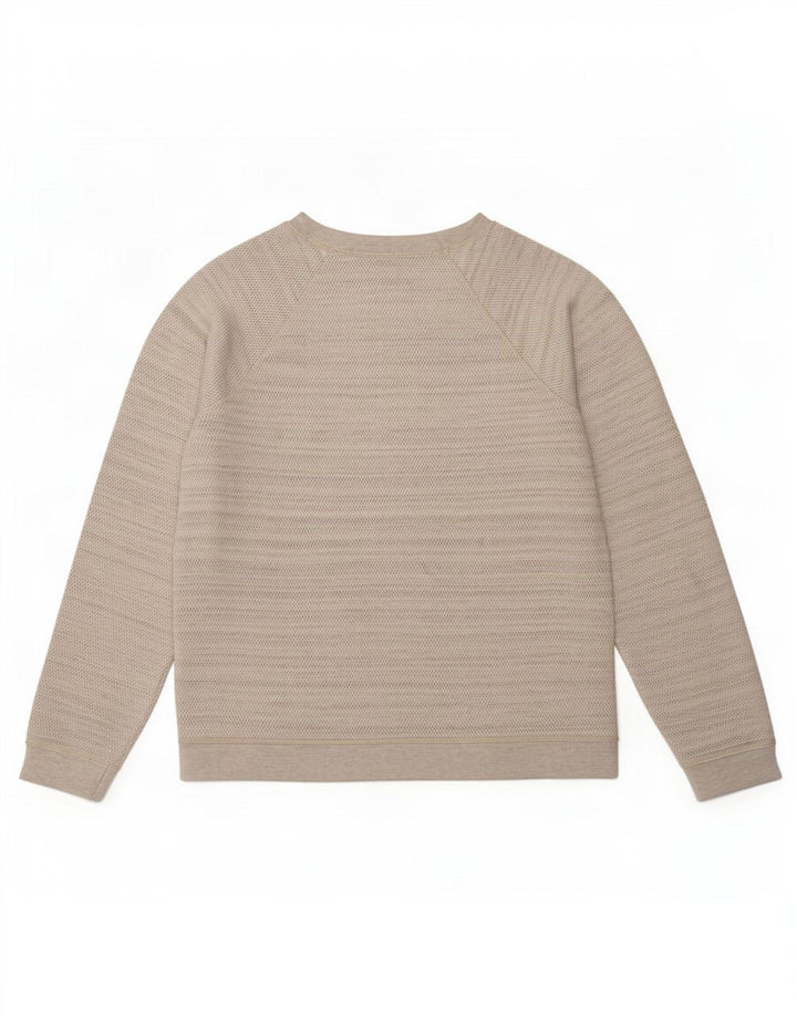 Suéter feminino Fat Face UK 16 grande algodão cinza