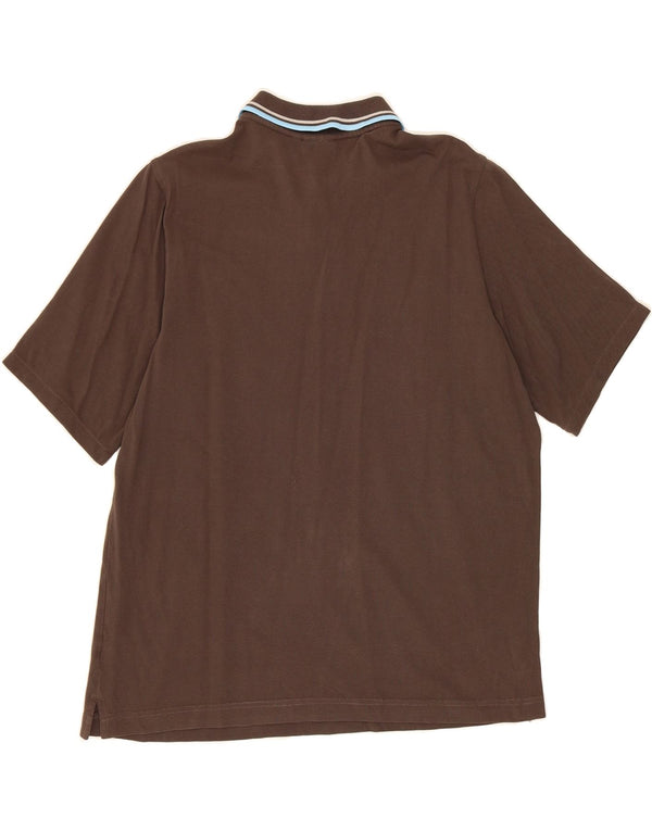 Camisa polo masculina LOTTO grande marrom