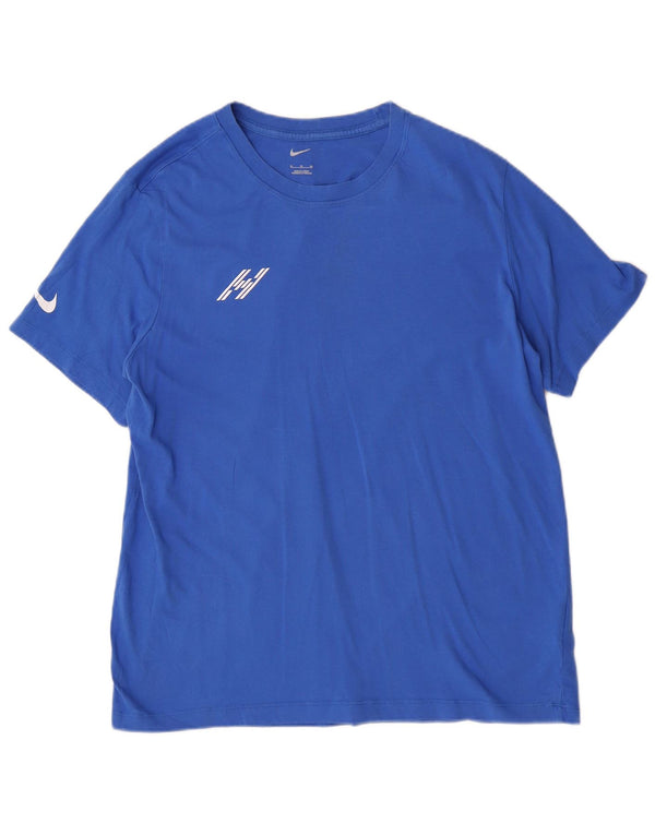 Camiseta Nike masculina gráfica Top XL algodão azul