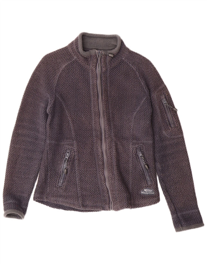 Jaqueta feminina de treino WEIRD FISH UK 10 algodão azul marinho pequeno