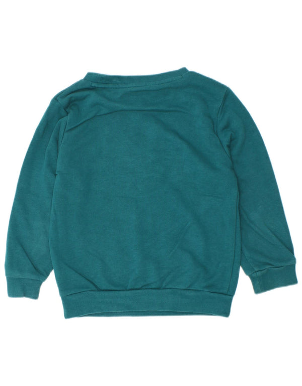 Suéter gráfico Adidas Boys 3-4 anos algodão verde